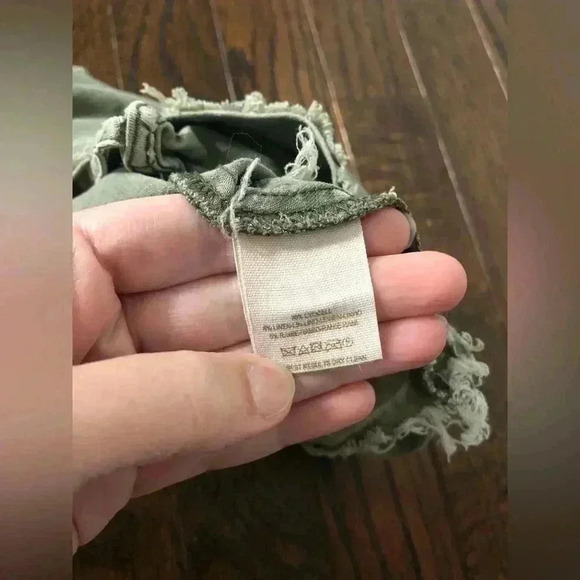 Free People Women’s S Hunter/Army Green Spaghetti Straps Crop Top w/Fringe - EUC - Picture 9 of 10